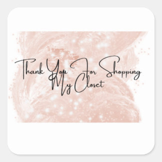 Stickers Carré Merci revendeur