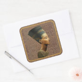 Stickers Carré Nefertiti sur Hieroglyph arrière -  (Enveloppe)