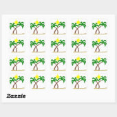 Stickers Carré Palm Tree (Feuille)