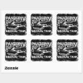 Stickers Carré Panzer IV (Feuille)
