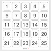 Stickers Carré personnalisable noir (Feuille)