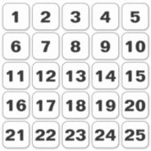 Stickers Carré personnalisable noir sur blanc (Devant)