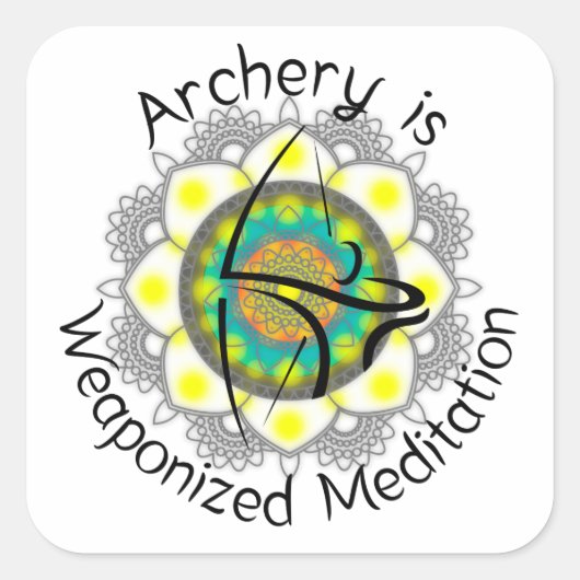 stickers carré pour coques arc (Devant)