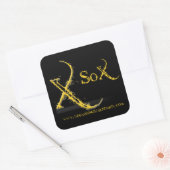 Stickers Carré standard de jeu - Noir (Enveloppe)