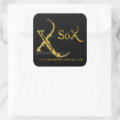 Stickers Carré standard de jeu - Noir (Sac)