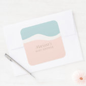 Stickers Carré Surboard Beach (Enveloppe)