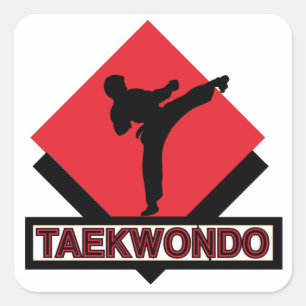 Stickers Carré Taekwondo