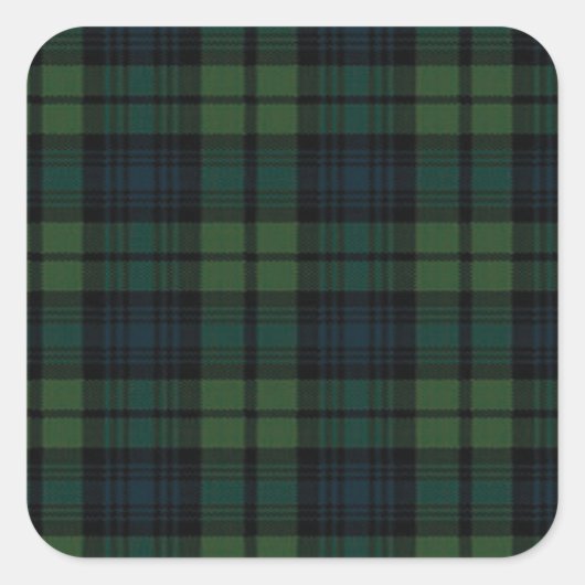 Stickers Carré Tartan Fabric (Devant)