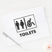 Stickers Carré Toilat (Enveloppe)