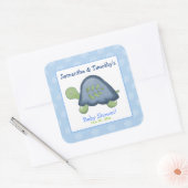 Stickers Carré Turtle Reef Favoriser (6 Grands) (Enveloppe)