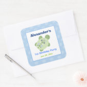 Stickers Carré Turtle Reef Favoriser (6 Grands) (Enveloppe)