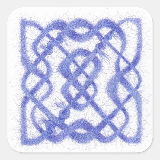 Stickers Carré VIOLET CELTIC KNOT (Devant)