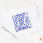 Stickers Carré VIOLET CELTIC KNOT (Enveloppe)