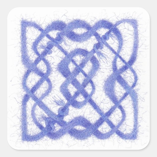 Stickers Carré VIOLET CELTIC KNOT (Devant)