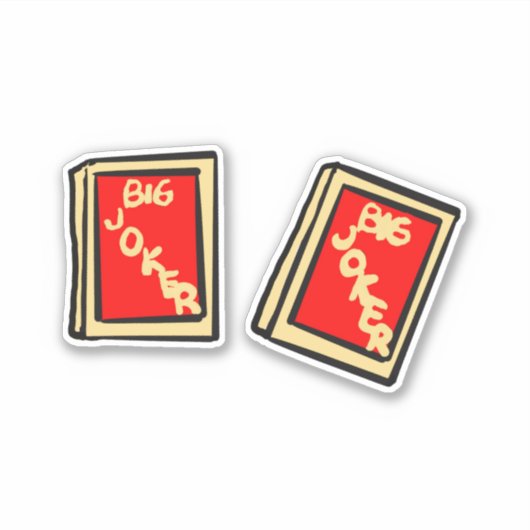Stickers Carreaux de Mahjong Joker (Devant)