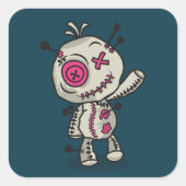 Stickers Carrés à jetons Voodoo (Devant)