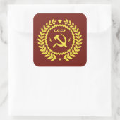 Stickers Carrés CCCP Hamer & Sickle Emblem (Sac)