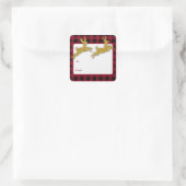 Stickers Carrés de cerfs Parties scintillant de No (Sac)