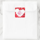 Stickers Carrés de la Journée des mères heureuses (Sac)