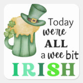 Stickers Carrés irlandais Fun Wee Bit (Devant)