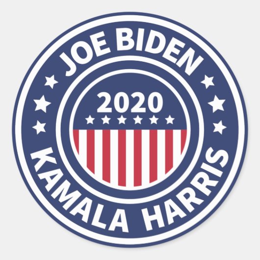 Stickers Carrés Joe Biden Kamala Harris 2020 (Devant)