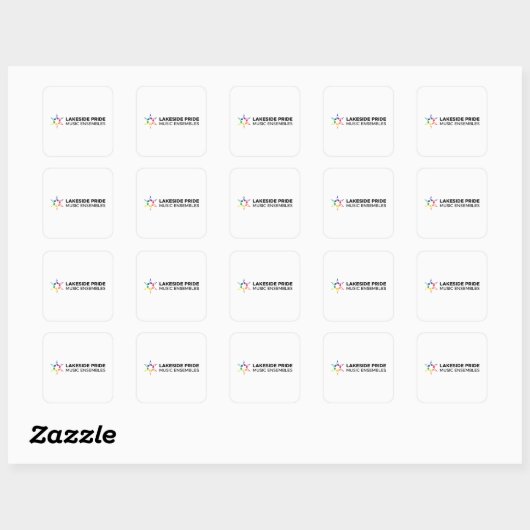 Stickers Carrés Lakeside Pride (Feuille)