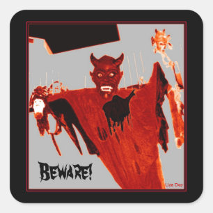 Stickers Carrés 'Rising Devil'