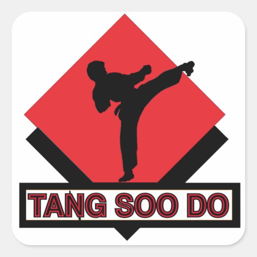stickers carrés Tang Soo Do (Devant)