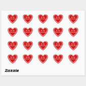Stickers Carrés Valentines (Feuille)