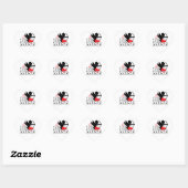 Stickers Carrés Valentines (Feuille)