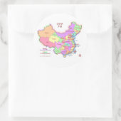 Stickers Carte Chine (Sac)