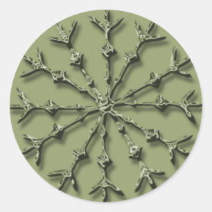 Stickers Carte de vacances Silver Snowflake