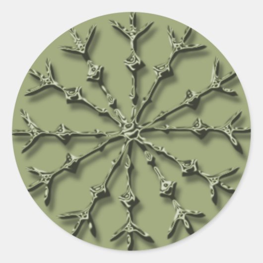 Stickers Carte de vacances Silver Snowflake (Devant)