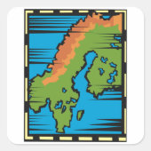 Stickers Carte Pays (Devant)