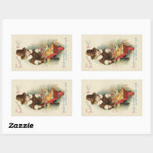 Stickers Carte Thanksgiving vintage (Feuille)