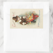 Stickers Carte Thanksgiving vintage (Sac)