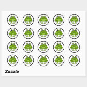 Stickers Cartographie Cute Frog (Feuille)