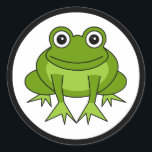 Stickers Cartographie Cute Frog<br><div class="desc">Stickers Cartographie Cute Frog</div>