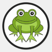 Stickers Cartographie Cute Frog
