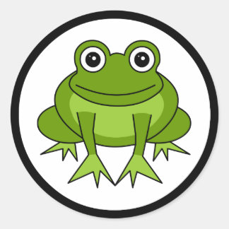Stickers Cartographie Cute Frog