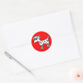 Stickers Cartoon de Dalmatie mignonne (Enveloppe)