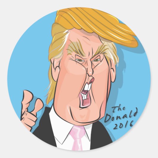 stickers Cartoon Donald Trump (Devant)