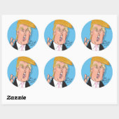 stickers Cartoon Donald Trump (Feuille)