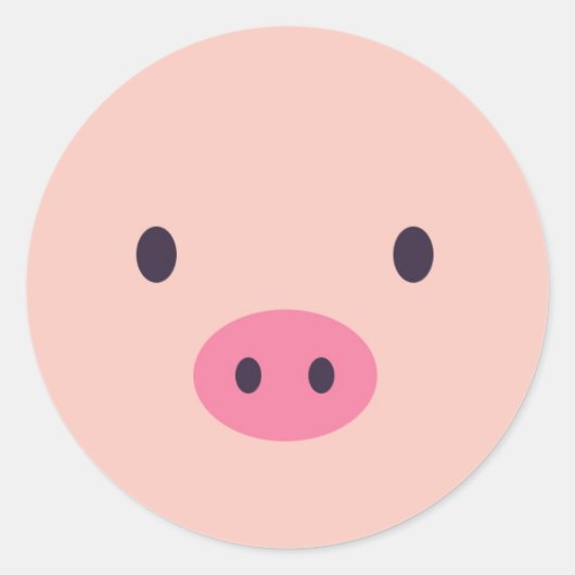Stickers Cartoon Pig (Devant)