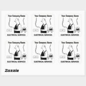 Stickers Cartoon Services électriques (Feuille)