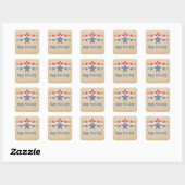 Stickers Cascade Red, White et Blue Star (Feuille)