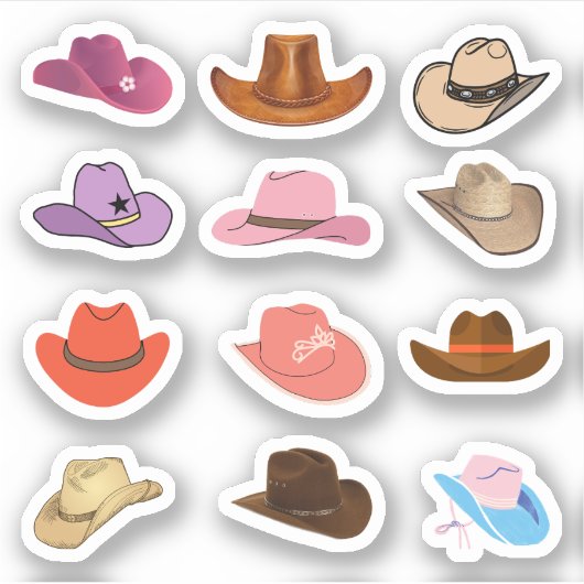 Stickers Casquette Cowboy (Devant)