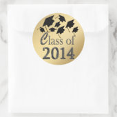 Stickers Casquette Gold Class Of 2014 (Sac)