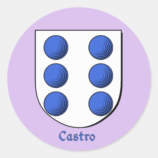 Stickers Castro Historic Family Shield (Devant)