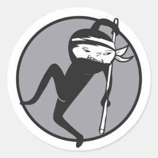 Stickers Ceinture blanche Ninja